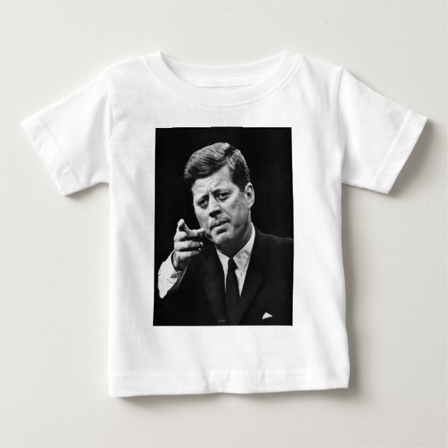 Photograph of John F. Kennedy 3 Baby T-Shirt (Front)