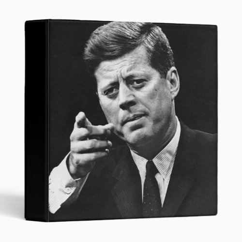 Photograph of John F Kennedy 3 Binder