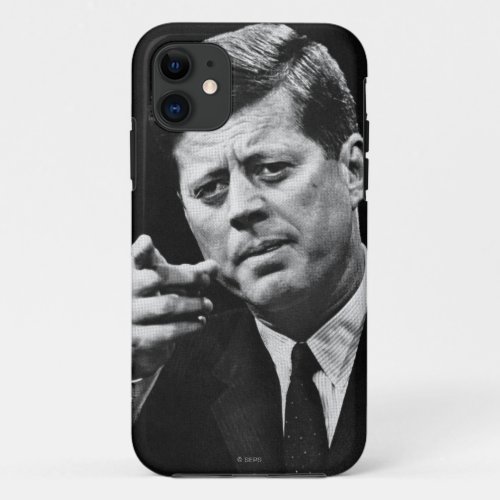 Photograph of John F Kennedy 3 iPhone 11 Case