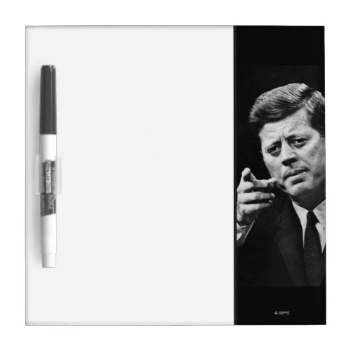 Photograph of John F Kennedy 3 Dry_Erase Board