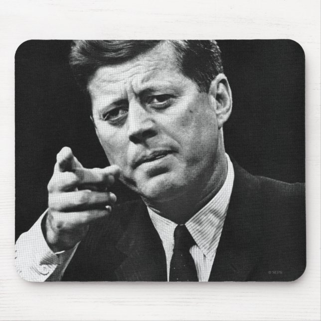 Photograph of John F. Kennedy 3 Mouse Pad (Front)