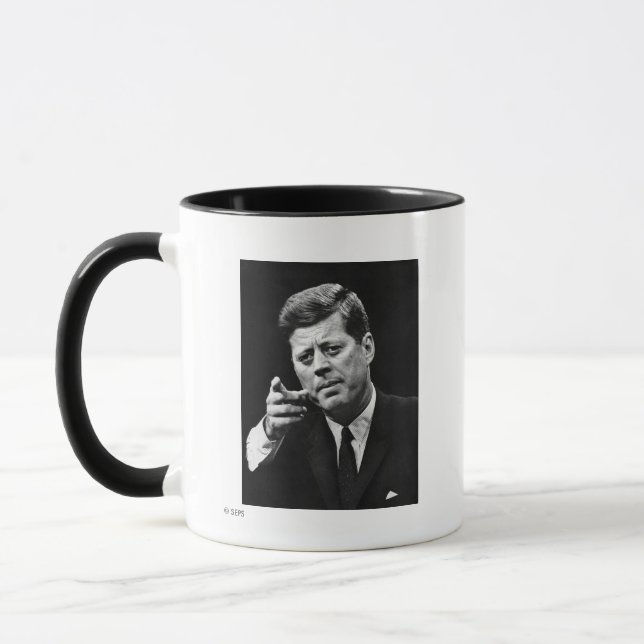 Photograph of John F. Kennedy 3 Mug (Left)