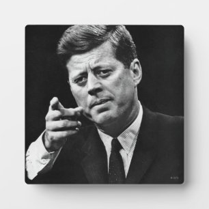 Photograph of John F. Kennedy 3 Plaque