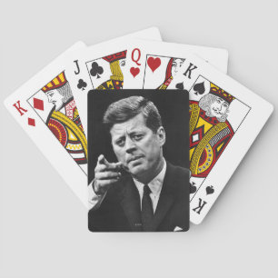 Photograph of John F. Kennedy 3 Poker Cards