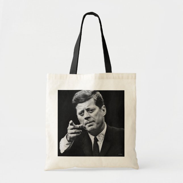Photograph of John F. Kennedy 3 Tote Bag (Front)