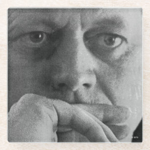 Photograph of John F. Kennedy Glass Coaster
