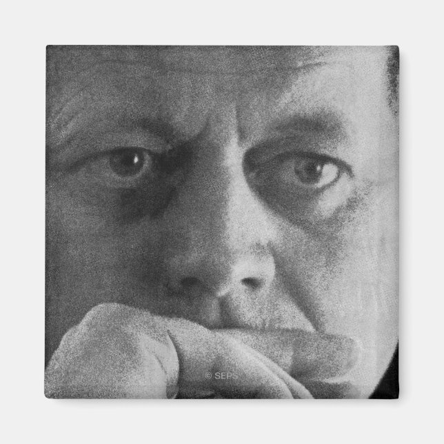 Photograph of John F. Kennedy Magnet (Front)