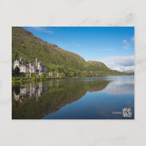 Photograph of Kylemore Abbey in Connemara Ireland Postcard