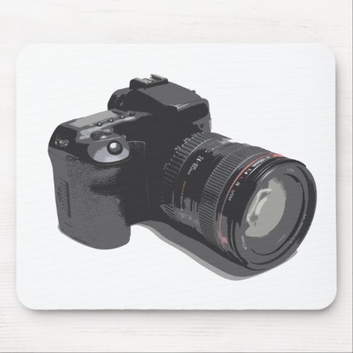 Photograph Of Modern DSLR Camera Mouse Pad