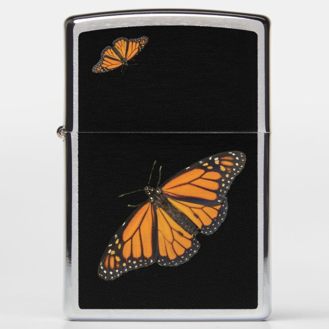 Photograph of Monarch Butterflys Zippo Lighter (Front)