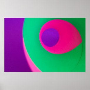 Photograph of optical illusion poster