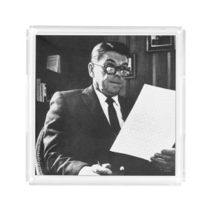 Photograph of Ronald Reagan Acrylic Tray