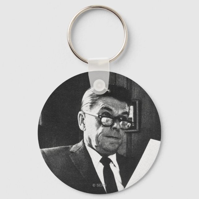 Photograph of Ronald Reagan Keychain (Front)