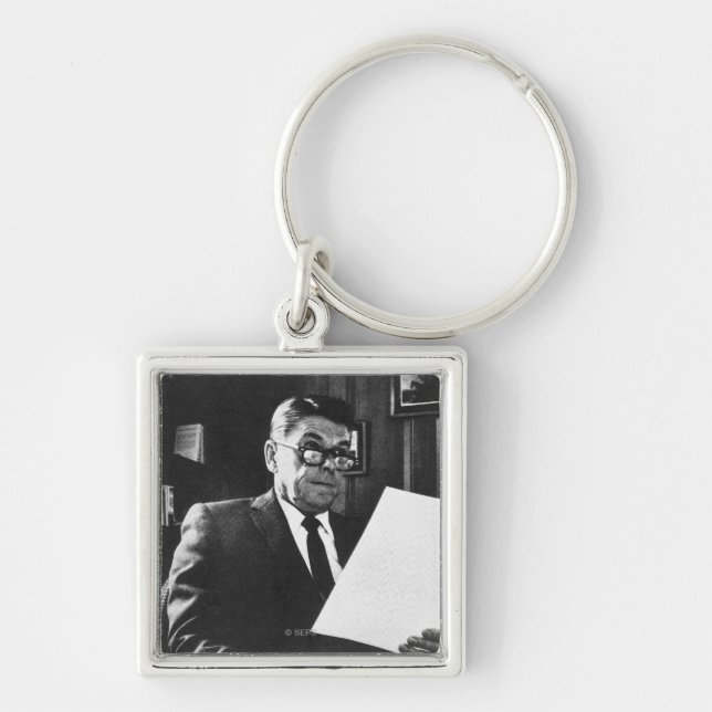 Photograph of Ronald Reagan Keychain (Front)