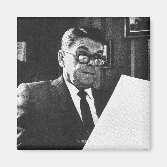 Photograph of Ronald Reagan Magnet (Front)