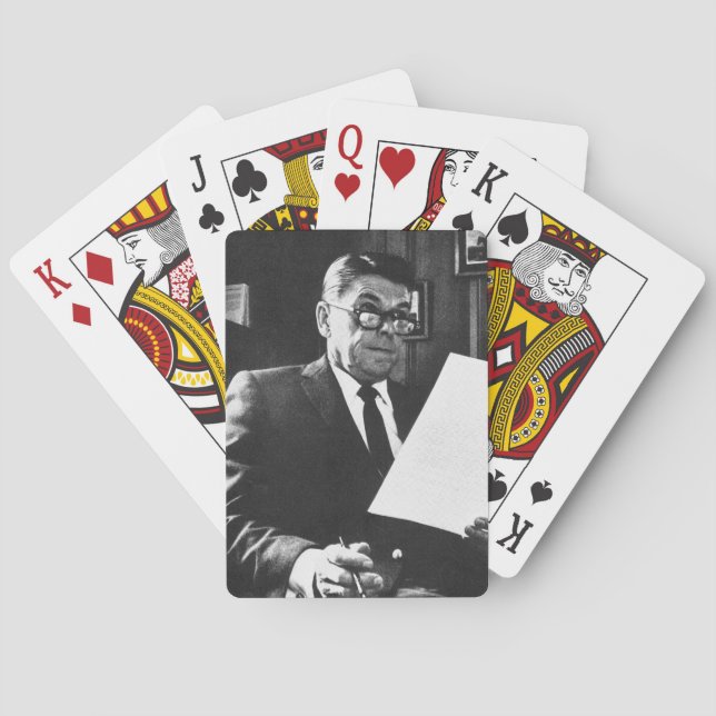Photograph of Ronald Reagan Poker Cards (Back)