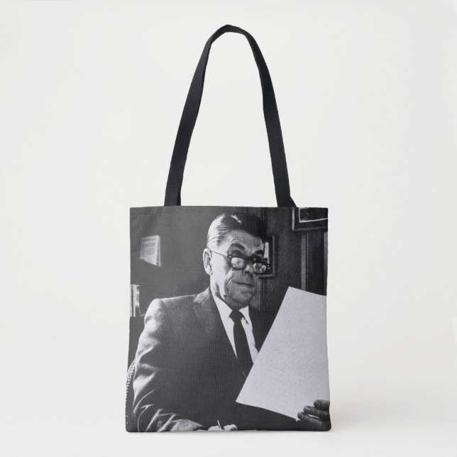Photograph of Ronald Reagan Tote Bag (Front)