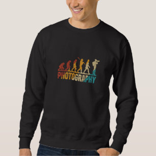 Photograph Retro Photographer Evolution Photograph Sweatshirt