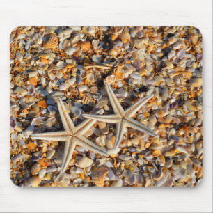 Photograph - Sea shells on the Beach. Mouse Pad