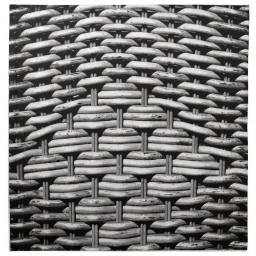Photographed braid abstract and interesting gray  cloth napkin