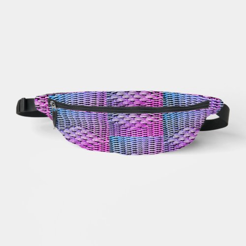 Photographed braid abstract and interesting gray  fanny pack