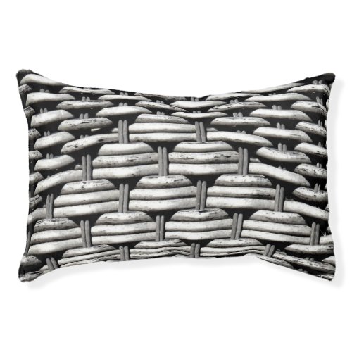 Photographed braid abstract and interesting gray  pet bed