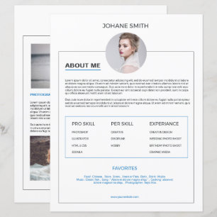 Photographer About Me Page Template