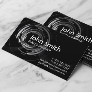 Photographer Abstract Lights Swirl Photography Business Card