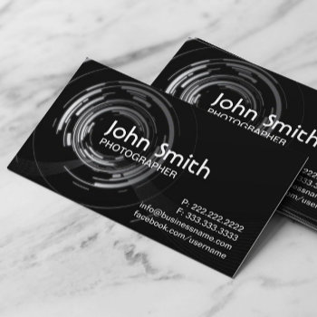 Photographer Abstract Lights Swirl Photography Business Card by cardfactory at Zazzle