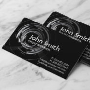 Photographer Abstract Lights Swirl Photography Business Card at Zazzle