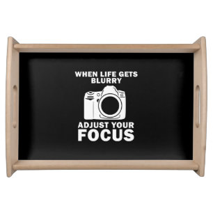 Photographer Adjust Your Focus Serving Tray