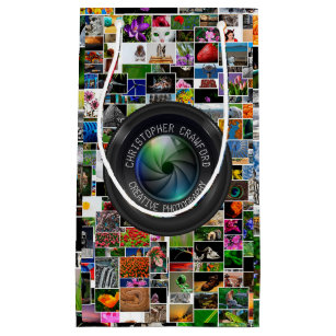 Photographer And Photography Business Camera Lens Small Gift Bag