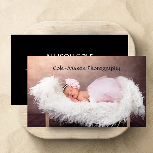 Photographer Baby Childrens Professional Business Card