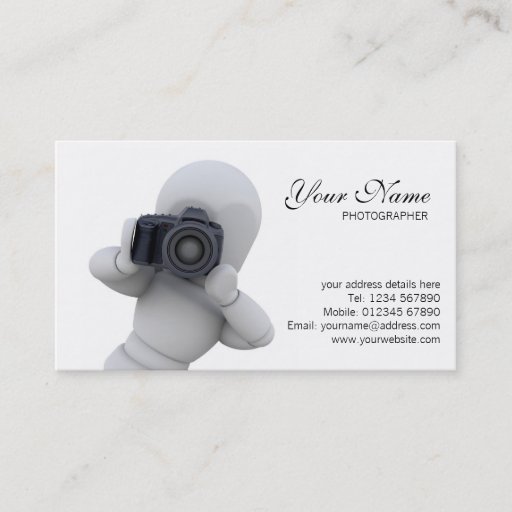 Customizable Photographer Business Card