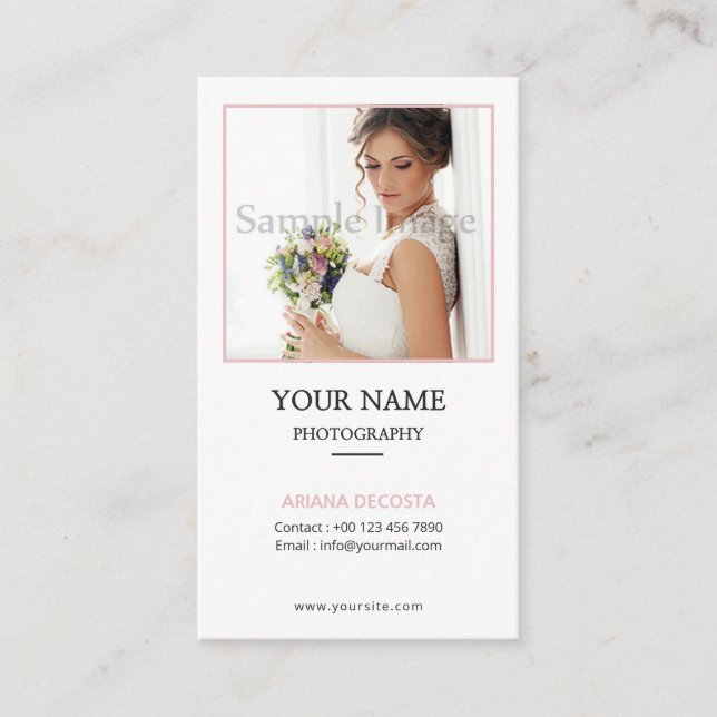 Photographer Business Card (Front)