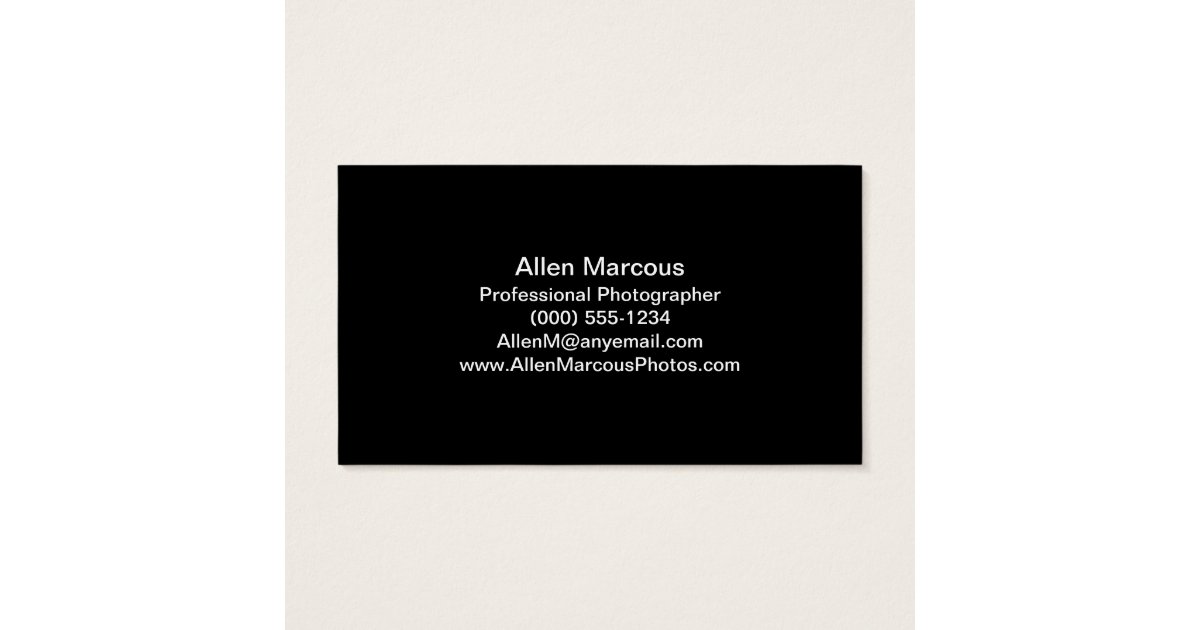 Photographer Business Card | Zazzle