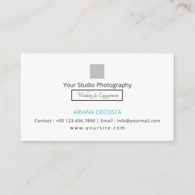 Photographer Business Card (Front)
