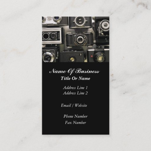 Customizable Photographer Business Card