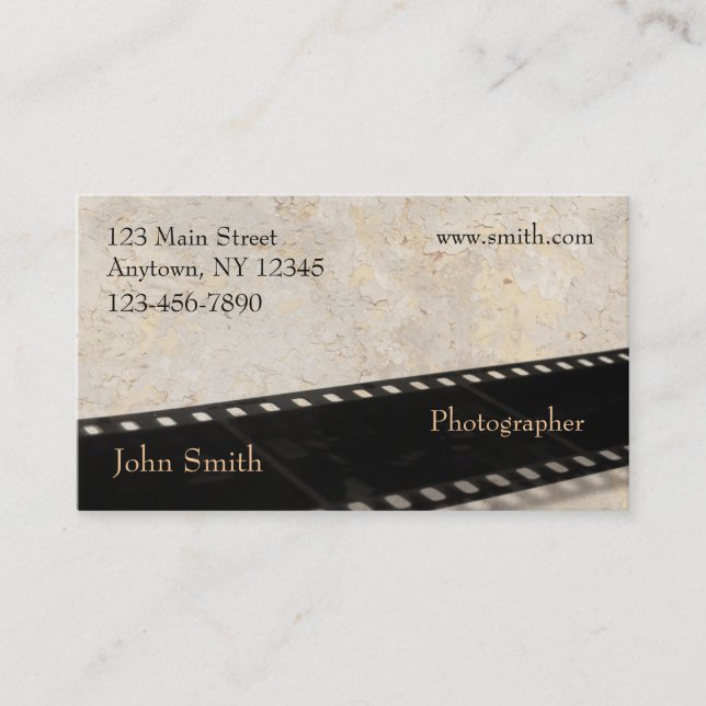 Photographer Business Card (Front)