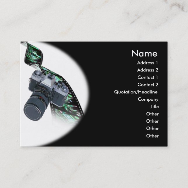 Photographer Business Card (Front)