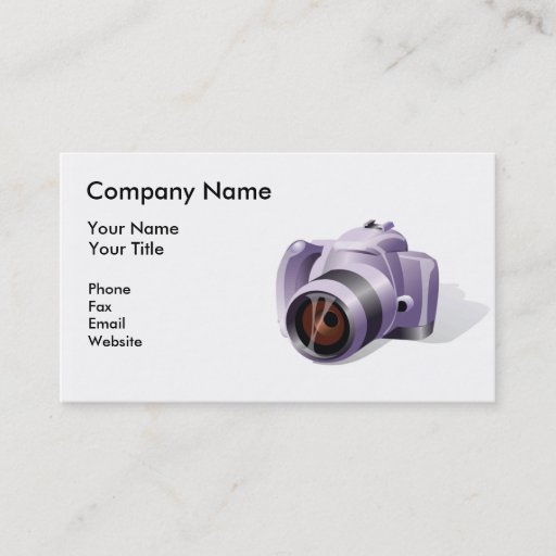 Customizable Photographer Business Card