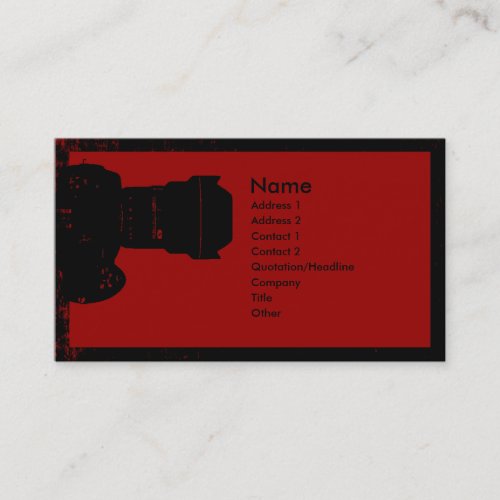Photographer Business Card