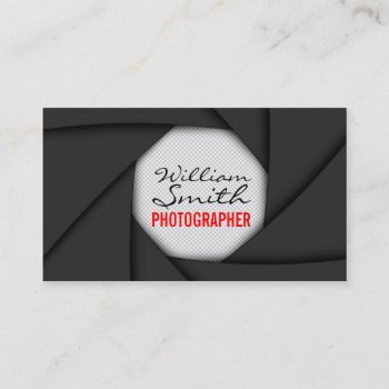 Photographer Business Card by KeyholeDesign at Zazzle