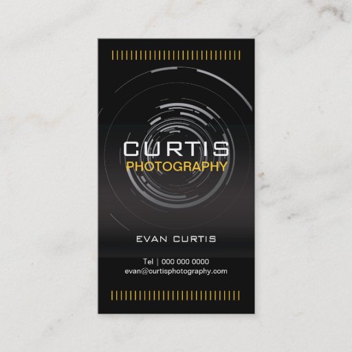 Customizable Photographer Business Card