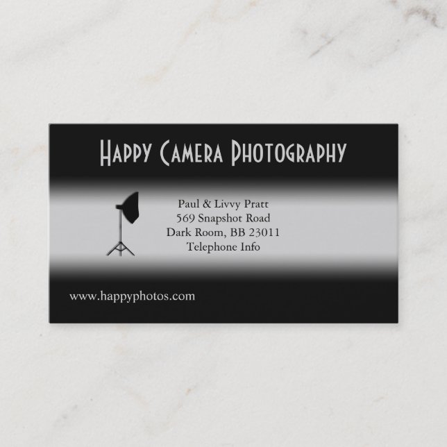 Photographer Business Card (Front)