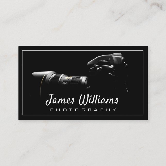 Photographer  Business Card (Front)