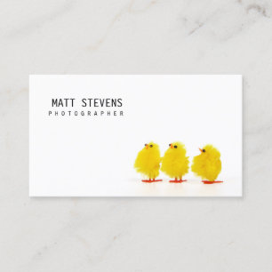 Photographer Business Card Cute Chicks