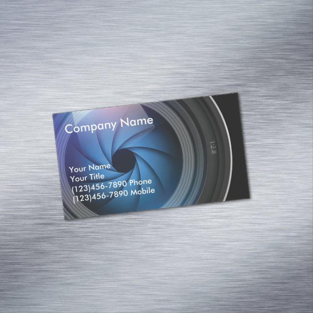 Photographer Business Card Magnet (In Situ)