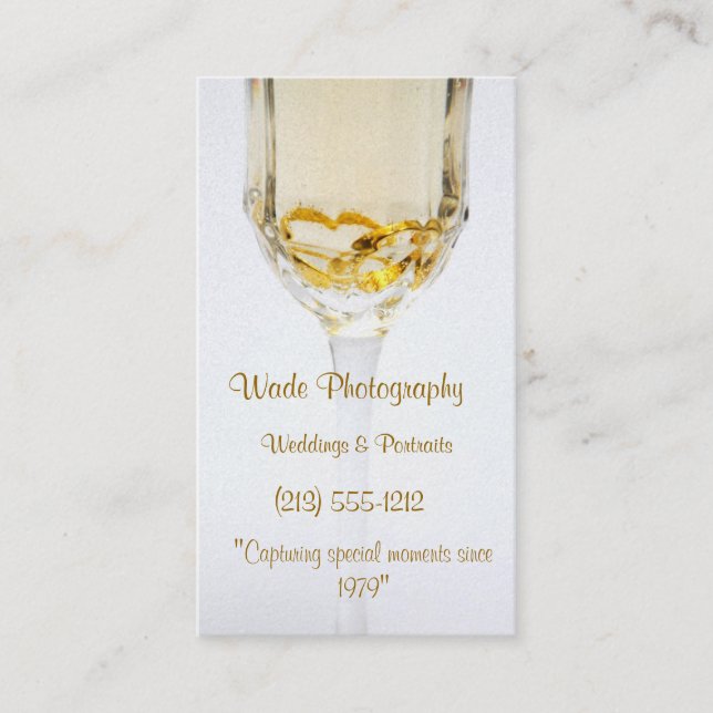 Photographer Business Cards (Front)