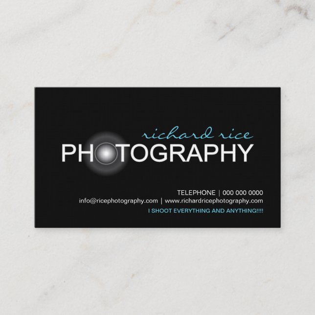 Photographer Business Cards (Front)